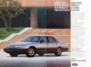 Ford 'CROWN VICTORIA' Saloon Motor Car ADVERT : Original 1992 Print 668/48 - Picture 1 of 1
