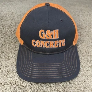 Port Authority G & H Concrete Snapback Hat Brown Orange Mesh Back Cap NWOT - Picture 1 of 8