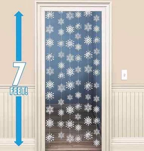 Snowflakes Hanging String Decorations ~ Winter & Holiday Party Supplies Favors - Picture 1 of 2