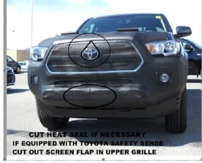 Sujetador con cubierta de máscara frontal Lebra para Toyota Tacoma 2016-2023 con llamaradas 16-23 Foto 1 de 2