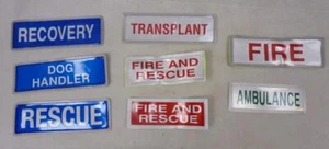 Veraltetes Bekleidungsabzeichen Rettungsdienste/Feuerwehrmedizin/Krankenwagen hohe Sichtbarkeit KLEIN - Bild 1 von 15