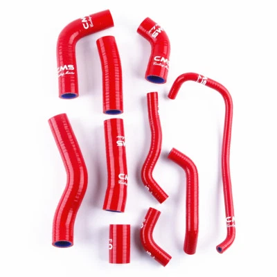 Silicone Radiator Coolant Hose Kit For Yamaha YZF R6 YZFR6 2006-2019 Red - Image 1 of 4
