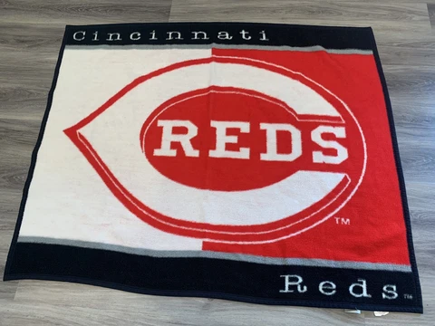 EUC Cincinnati REDS Fan Throw Blanket Biederlack USA Cover