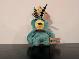 Fuggler Keyring Funny Ugly Monster SpongeBob SquarePants SHELDON J PLANKTON RARE - Picture 1 of 6