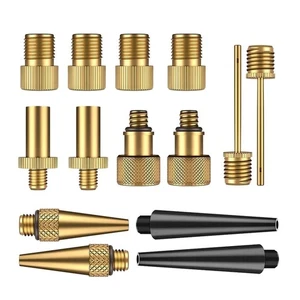 Convertidor de cobre y plástico 14 piezas Adaptador de bicicleta de montaña Tubo Bomba Herramientas - Imagen 1 de 11