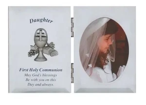 Tochter Erstkommunion Silber Religiöse Plakette - Bild 1 von 2