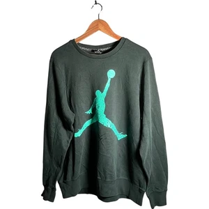 Sudadera Jordan Jumpman Para Hombre Talla XL Negra Cuello Redondo Diseño Gráfico - Imagen 1 de 13
