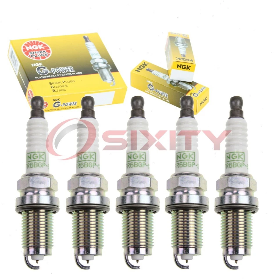 Velas de ignição 5 peças NGK G-Power para 2006-2009 Volkswagen Rabbit 2.5L L5 - Reino Unido - Imagem 1 de 4