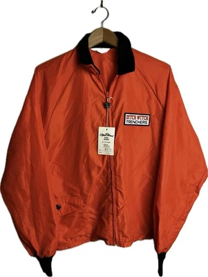 Chaqueta de Lluvia Naranja Nueva con Etiquetas Vintage Años 80 L West Wind Ditch Witch Trenchers  Foto 1 de 4