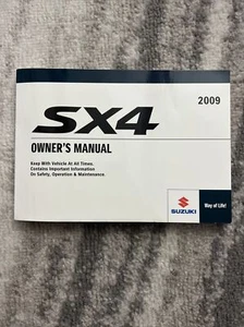 2009 Suzuki Sx4 Owners Manual OEM OM02160 W/ Holder - Imagen 1 de 2