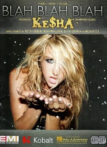 Blah Blah Blah de Ke$ha acordes de piano, voz y guitarra 2010 nuevo de lote antiguo (Pa) - Imagen 1 de 1