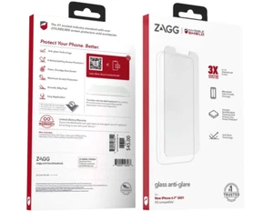 ZAGG Glass Elite Anti-Glare Screen Protector for iPhone 13 and 13 Pro Max - Picture 1 of 1