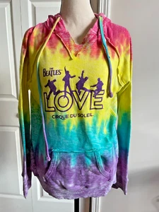 Circque Du Soleil The Beatles Love Tour Pullover Hoodie Rainbow Medium - Picture 1 of 5