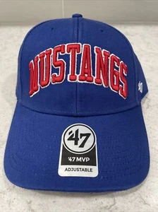 MUSTANGS '47 Brand Adjustable Men’s Women’s Hat Cap Royal Blue SMU Texas $32.98 - Picture 1 of 9