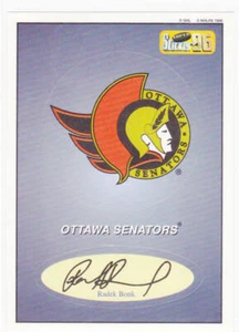 1995-96 Bashan Imperial Hockey Sticker Die Cut Logo #84 Ottawa Senators - Bild 1 von 1