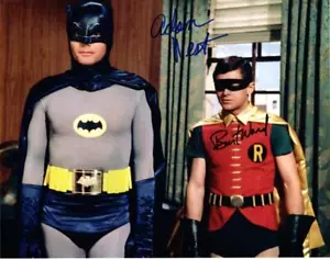 Foto firmata Adam West Burt Ward 11x14 foto autografata bella foto con certificato di autenticità - Foto 1 di 1