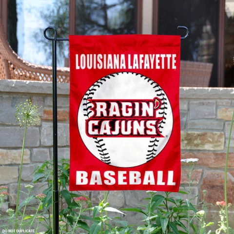 Louisiana Lafayette Ragin Cajuns Baseball Garden Flag and Yard Banner Cover
