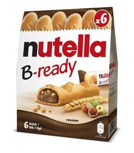 Nutella B-Ready Waffel, 6 x 22g Kostenloser Versand Weltweit - Bild 1 von 5