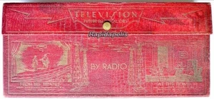 Antique TELEVISION FUTURE ELECTRICAL EYES BY RADIO Eberhard Faber Pencil Case - Picture 1 of 9