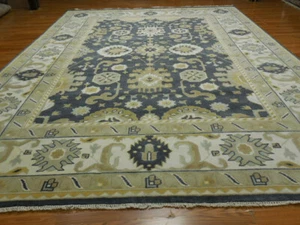 Turkish Oushak Rug, Modern Multicolored Area Rug 10x14, Handmade Bohemian Rug - Picture 1 of 22