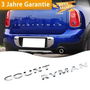 Portellone Cromato 3D Emblema Badge Distintivo Per MINI Cooper Countryman R60 F60 - Foto 1 di 2