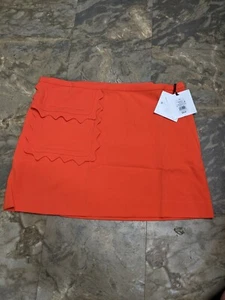 Victoria Beckham for Target orange Jakobsmuschelborte Köperrock Damen 3X neu mit Etikett - Bild 1 von 3