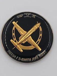 Moneda Desafío Afganistán 2do Batallón 228 Regimiento de Aviación Ejército de Estados Unidos ISAF - Imagen 1 de 4