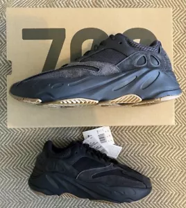 BNIB Adidas Yeezy Boost 700 V1 Utility Black FV5304 New UK Size 9.5 - Picture 1 of 8