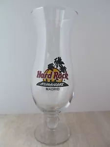 HARD ROCK CAFE HURRICANE Cocktail Drink Bar Glas MADRID, Spanien HALB SELTEN! NEUWERTIG! - Bild 1 von 5