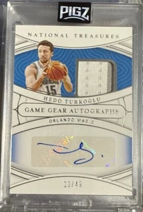 Hedo Turkoglu 2021-22 National Treasures No. GGA-HTG /49 Auto & Game-Used Patch - Picture 1 of 2