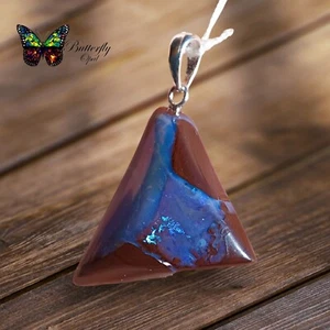 Boulder Opal Anhänger mit 925 Silber Öse *22,05ct. UNIKAT - Bild 1 von 8