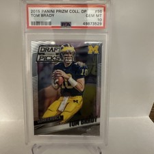 2015 Panini Prizm Collegiate Draft Picks Tom Brady #96 PSA 10 GEM MT