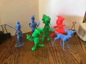 1970’s Louis Marx Co. Disney Characters,Walt Disney Prod.,lot/6,used condition - Picture 1 of 21
