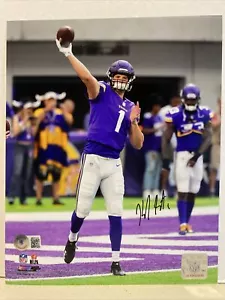Kyle Sloter Signed Minnesota Vikings 8x10 Photo Beckett - Picture 1 of 5