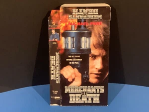 VHS Merchant of Death (Equinox, 1998) Michael Pare Box Only RARE Misprint? *READ - Imagen 1 de 2