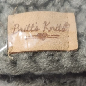 Sciarpa scaldacollo Brits Knits maglia cavo foderata pelliccia sintetica accessori invernali morbida - Foto 1 di 6
