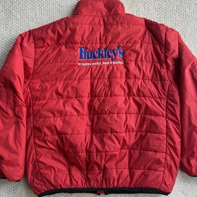 Vintage Buckley’s Medicine Funny Red Promo Jacket Size 2XL - Image 1 of 4