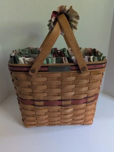 Longaberger VIP BASKET 1994 WITH LONGABERGER SIGNATURES ON THE BOTTOM ALSO... - Picture 1 of 14