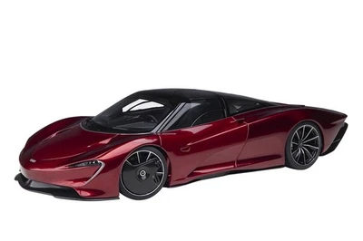 AUTOart 1 18 McLaren Speedtail Metallic Red Model Car Japan - Image 1 of 4