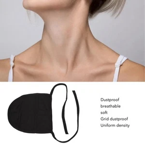 Tracheostomy Cover Breathable Cotton Neck Stoma Guard Cover Black Dust Proof UEE - Picture 1 of 23