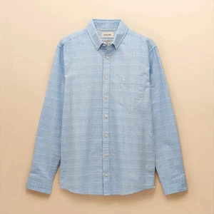 Camisa Joules Para Hombre Azul Claro Cuadros Oxford Calce Clásico  - Imagen 1 de 6