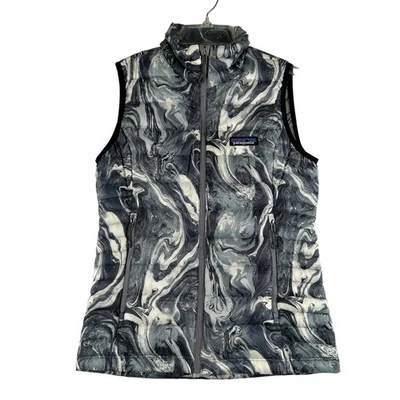 Chaleco Patagonia Nano Puff para Mujer XXS Estampado de Mármol Bolsillos Aislados Relleno de Plumón Foto 1 de 4