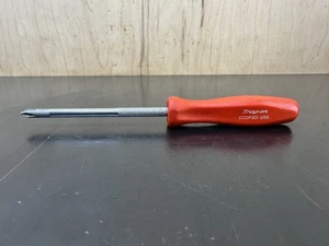 Used VTG Snap-On Phillips #1 Screwdriver Red Hard Handle SDDP301 Made In USA - Picture 1 of 16
