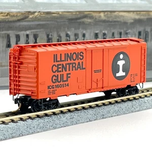 Micro-Trains 21070 Illinois Central Gulf Plug Door Boxcar ICG 160514 N Scale - Picture 1 of 10
