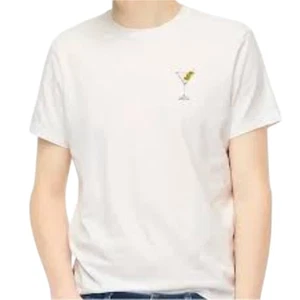 T-shirt grafica J.Crew Martini Martini girocollo manica corta casual nuova senza etichette - Foto 1 di 10