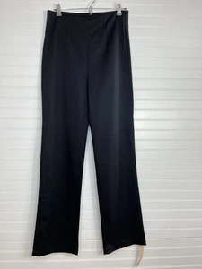 Reformation Women’s Black High Rise Straight Leg Trousers Back Zip Size 10 New - Picture 1 of 15