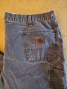 Carhartt Hose Herren 44x30 Work Distressed Made USA B11TMB Braun-Grau - Bild 1 von 12