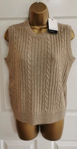 M&S AUTOGRAPH Merino WOOL and CASHMERE Sleeveless Jumper Knitted Vest - Picture 1 of 5