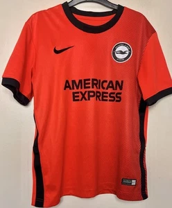 NIKE Brighton and Hove Albion Orange KENZO Football Shirt Size M Age 10-12 Years - Picture 1 of 7