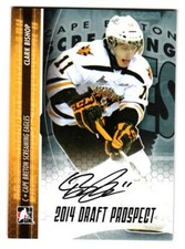 2014 Clark Bishop ITG In the Game Draft Prospects Rookie Auto - Calgary Flames